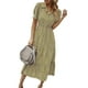 thumbnail image 5 of Txlixc Vestido de manga corta femenino con solapa impresa en flores Txlixc  moda, 5 of 9