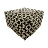 Majestic Home Goods Black Links Large Ottoman