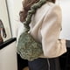 thumbnail image 3 of Bolso Bandolera Con Forma Nube para Mujer Bolsos Suaves Con Asa Superior Bolsos Casuales Fruncidos (verde Oscuro), 3 of 9
