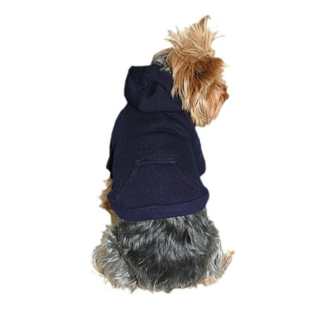 Blue Dog Clothing Clothes Pet Puppy Plain Sweatshirt Hoodie Shirt Jacket Coat - Small (Gift for Pet)