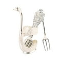 thumbnail image 2 of Juego de Soporte de Base de Cisne Decorativo de metal BLESIY Vajilla de postre Blanco Argenta, 2 of 8