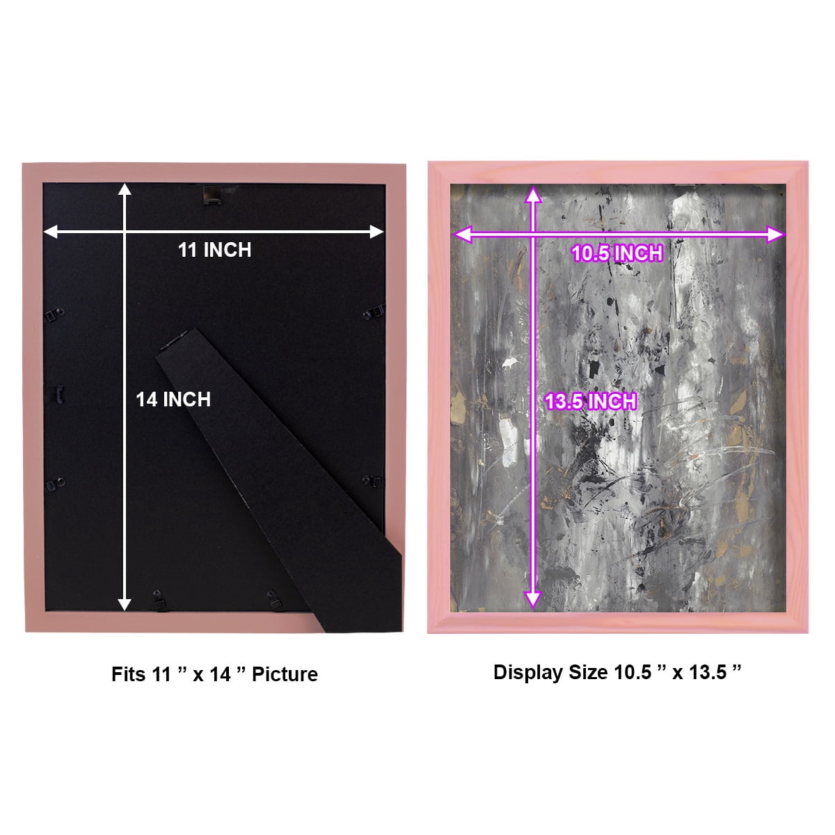 Ancient Marks I - Framed Print w/glass - Sunset Pink