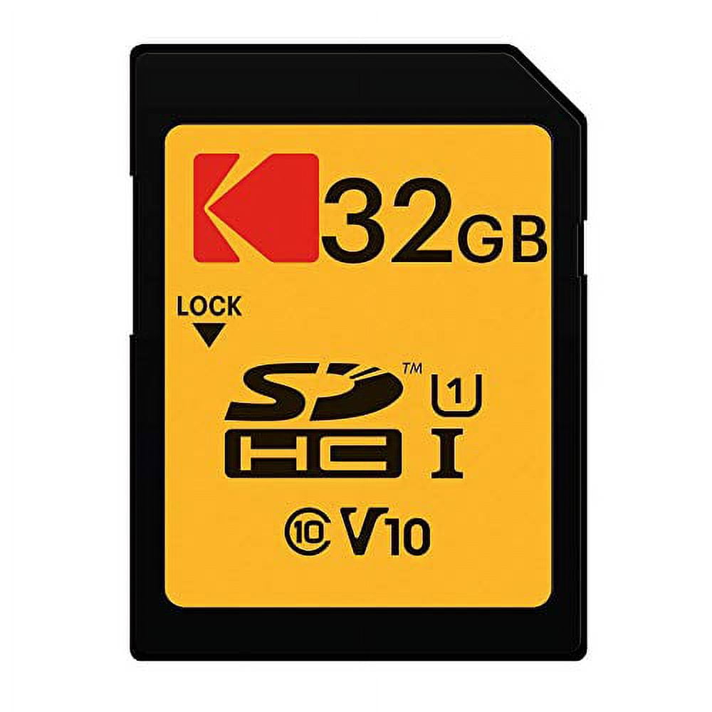 Kodak 32GB Class 10 UHS-I U1 SDHC Memory Card (5-Pack) Bundle