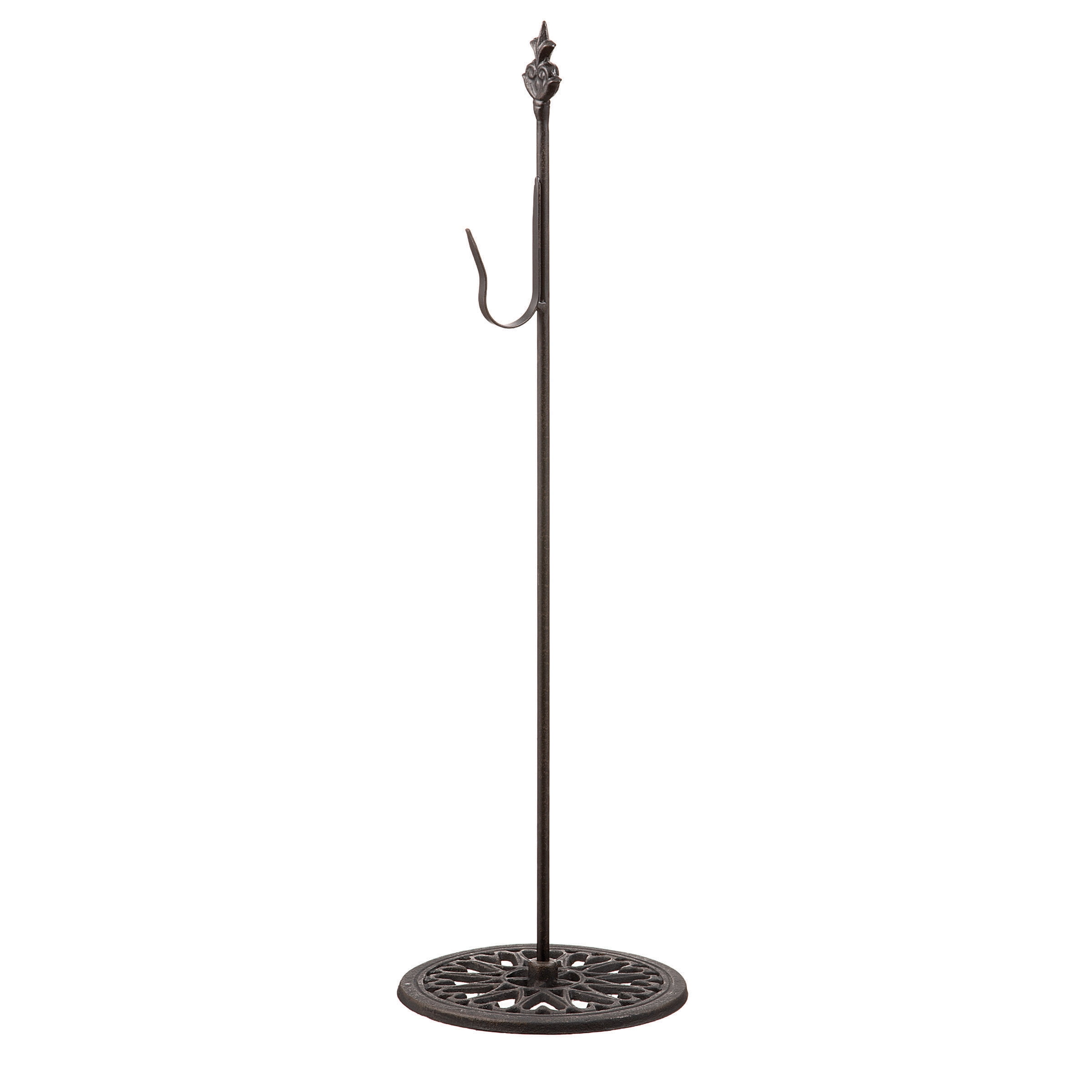 Standing Metal Wreath Hanger Black 24 inches