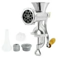 thumbnail image 3 of MEET Manual Meat Grinder, Heavy Duty Metal Food Grinder, Hand Operated Mincer, Sausage Maker Stuffer, Meat Mincers for Home Use, Kitchen (Silver), 3 of 9