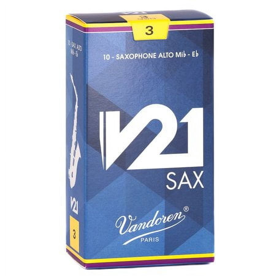 Vandoren Alto Sax V21 Reeds Strength #3; Box of 10