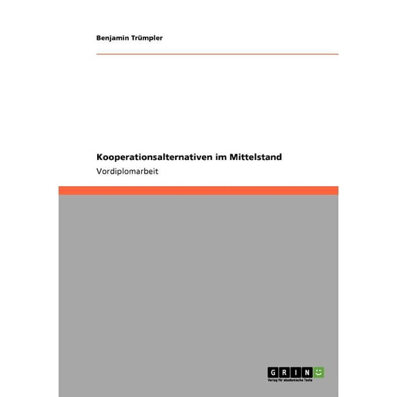 Kooperationsalternativen Im Mittelstand