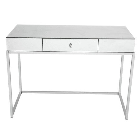 

Anvazise One Drawer Modern Mirrored Glass