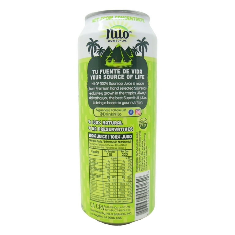 Nilo Guanabana Soursop Juice – Tropical Superfruit Drink - 16.57