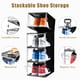 thumbnail image 4 of Organizador de zapatos XL, paquete de 12, caja de zapatos de plástico transparente apilable con puerta transparente, 4 of 6