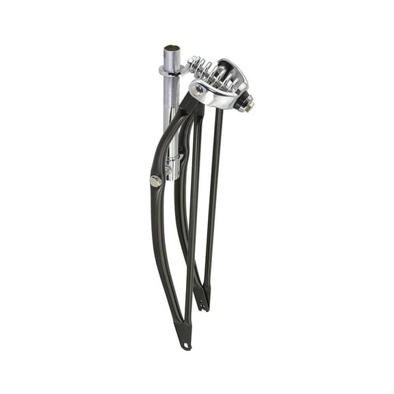 Bike 26 Classic Spring Fork 1 Inch Black/Chrome. bike part, bicycle parts.
