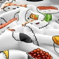 thumbnail image 4 of Sushi Print All Season Bed Blanket,Japanese-Style Fleece Throw Blanket Flannel Fuzzy Blanket for Kids Boys Girls,Cartoon Japanese Sushi Microfiber Plush Blanket Room Decor 40"x50", 4 of 6