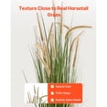 thumbnail image 3 of KFFKFF Artificial Grass Plant, 2-Pack 59-Inch Horsetail Reed Grass in Pot, High-Quality PVC Faux Greenery Shrubs for Indoor and Outdoor Decoration, Ideal for Home, Garden, Office, 3 of 9