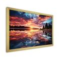 thumbnail image 2 of Designart "Lake Horizon Sunset Beauty I" Cottage Framed Wall Art Decor - Country Blue Lake Hallway Framed Wall Art Decor, 2 of 6