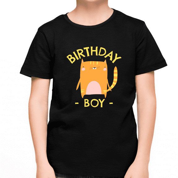 Cute Birthday Boy Shirt Birthday Shirt Boy Cute Cat Birthday Shirt Birthday Boy Outfit