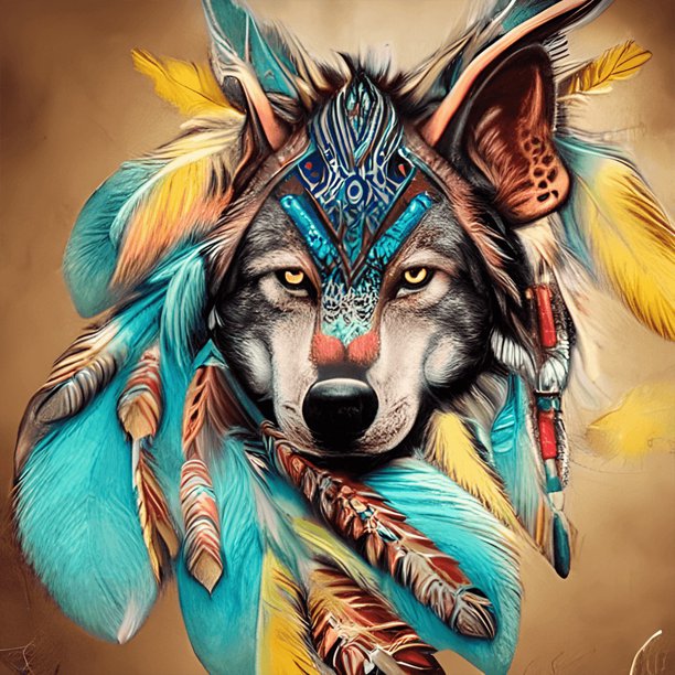 Pintura de diamante 5D FLhrweasw Kit de lobo de taladro redondo completo