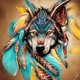thumbnail image 1 of Pintura de diamante 5D FLhrweasw Kit de lobo de taladro redondo completo, 1 of 9