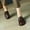 Brown, variant on Cameland Stylish Closed Round Toe Loafers For Women Casual Chunky Low Heels Slip On Working Shoes For Spring
