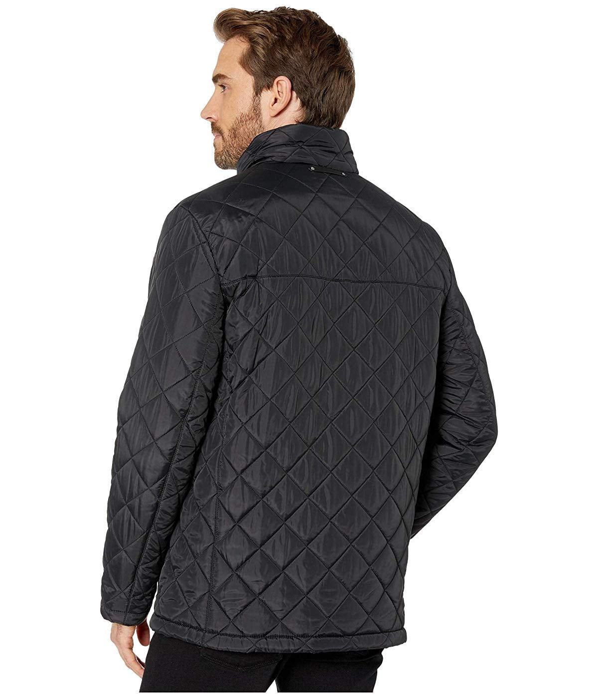 Cole Haan Mens Quilted Jacket with Light Weight Bib