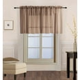 thumbnail image 1 of Decotex 1 Piece Elegant Solid Sheer Window Curtain Panels Treatment Drapes (55" X 36", Taupe), 1 of 1