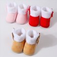 thumbnail image 5 of NOLDARES Baby Boys Girls Cozy Fleece Booties with Grippers Stay On Slipper Socks Toddler Crib Winter Shoes for Boys Girls(Pink,3), 5 of 7