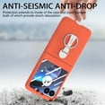 thumbnail image 2 of Dteck Compatible Phone Case for Motorola Razr 40 Ultra 2023 Case with Ring Stand,Slim Lightweight Hard PC Protective Ring Case for Motorola Razr 40 Ultra Cover Case,Orange, 2 of 10