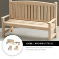thumbnail image 2 of ifundom 4-Piece Miniature Wooden Bench Set, Khaki Dollhouse Furniture Accessories for Realistic Dollhouse Decoration, 2 of 6