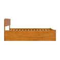 thumbnail image 4 of AFI Orlando Full Wood Platform Bed with Footboard and Twin Trundle, Light Toffee, 4 of 6