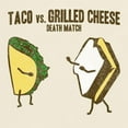 thumbnail image 3 of CafePress - Taco VS Grilled Cheese Light T Shirt - Men's Classic Graphic T-Shirt, 3 of 4