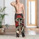 thumbnail image 2 of Fotbe Red Mushrooms Pantalones de Pijama para Hombre, Pantalones de Dormir, Pantalones de Casa con Cintura Ajustable y Bolsillos-Large, 2 of 6