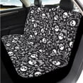 thumbnail image 3 of Uorisanigo Skull Floral Auto Accessories Set 14 Pcs with Cars Seat Covers and Steering Wheel Cover Car Headrest Cover Seat Belt Pads Armrest Cover and Water Cup Pad Keychain Soft Fit Car SUV, 3 of 6