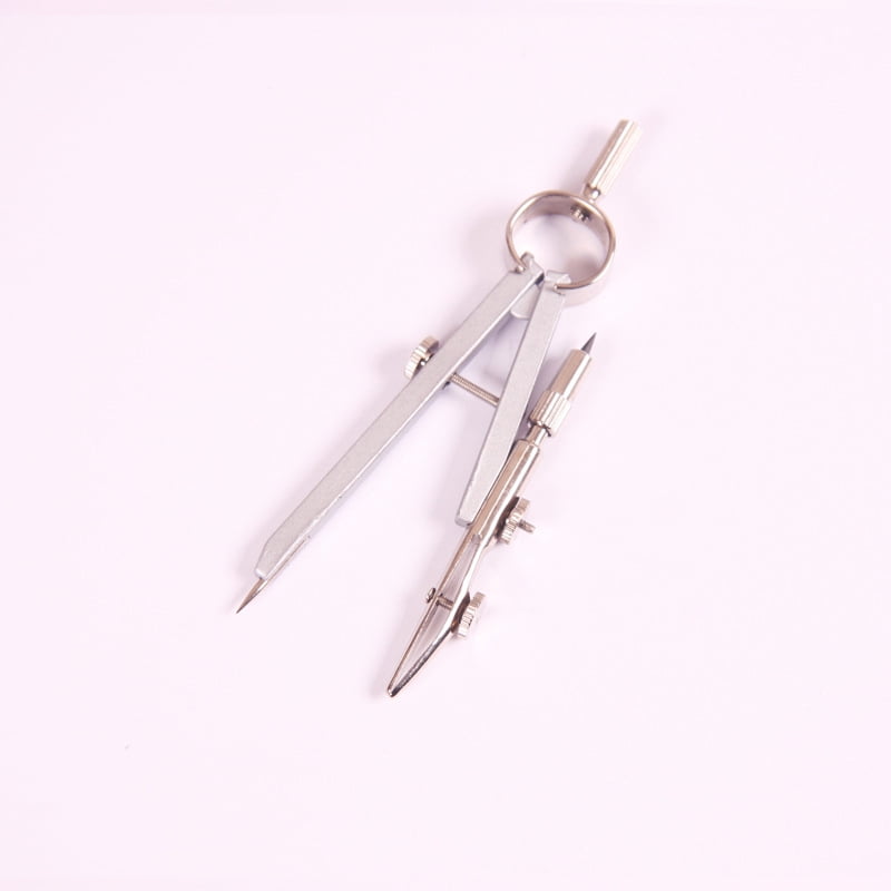 2 pcs Professional Drawing Compass and Ruler Set, Industrial Drafting Geometry Tool Kit, Precision Drafting Instruments for Student Exam and Technical Drawing Use