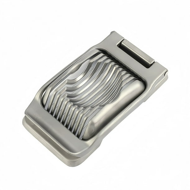 Cortador de huevos Cortador de huevos de aleación de aluminio Artefacto para huevos Rebanador de huevos Rebanador de jamón.