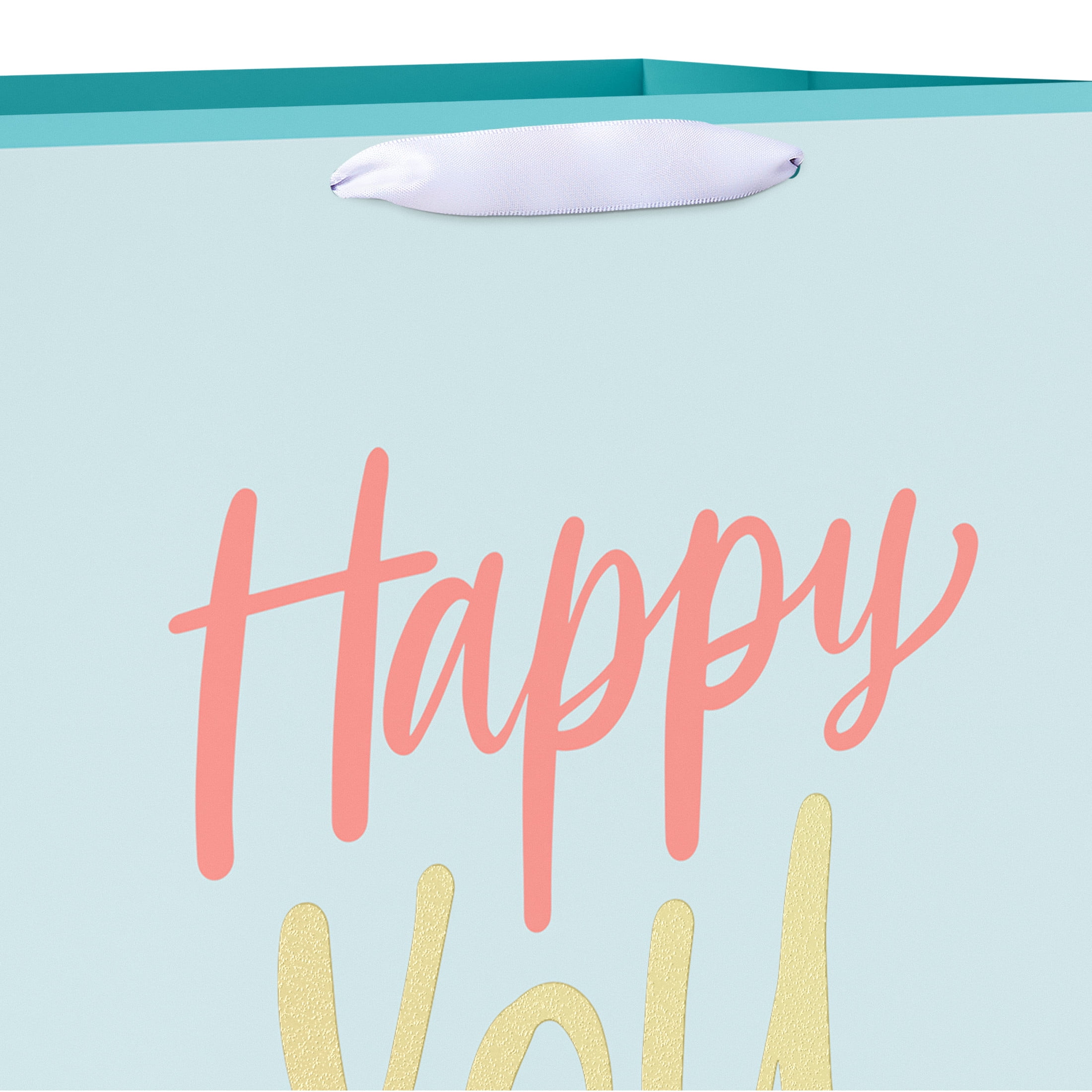 American Greetings Everyday Jumbo Gift Bag for Her, Happy U Day Teal (14.75" x 20" x 8.25") 1-Count