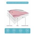 thumbnail image 5 of Quilts Twin Size, Pink Gray Ombre Soft Comforter Bedding Set for Bed, Modern Abstract Moire Art Geometric Lightweight Quilted Bedspread with Pillow Cover(2 Pieces) for All Season, 68x86 Inch, 5 of 6