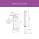 thumbnail image 4 of Grifo Monocomando para Lavabo de Baño Línea Akashi – Mezcladora de Acero Inoxidable con Diseño Moderno y Alta Durabilidad cn acabado Cromado, 4 of 9