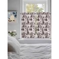 thumbnail image 4 of Kitchen Curtains 45 Inches length, Brown Bear Window Treatment Curtain Drapes, Hunting Bear Forest Wildlife Animals Vintage Lightweight Window Panels for Living Room Bedroom, 52"x45", 2 Panels, 4 of 7