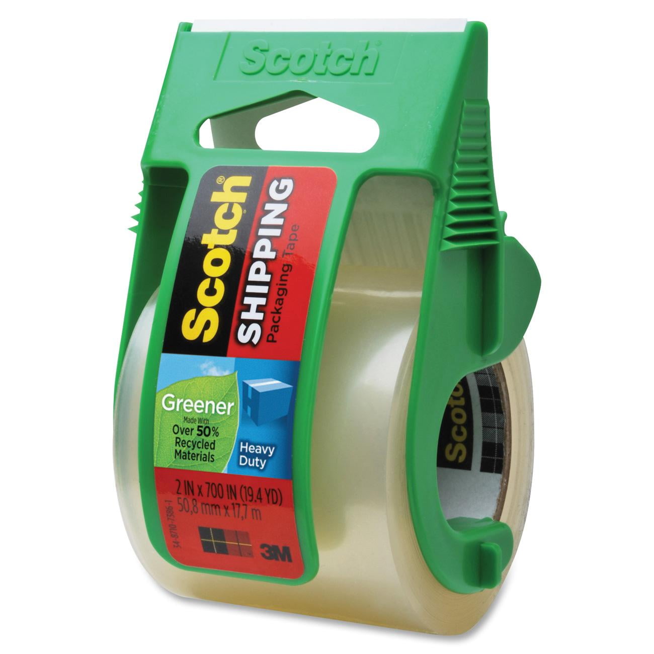 Scotch, MMM142G, Greener Heavyduty Shipping Packaging Tape, 1 Roll