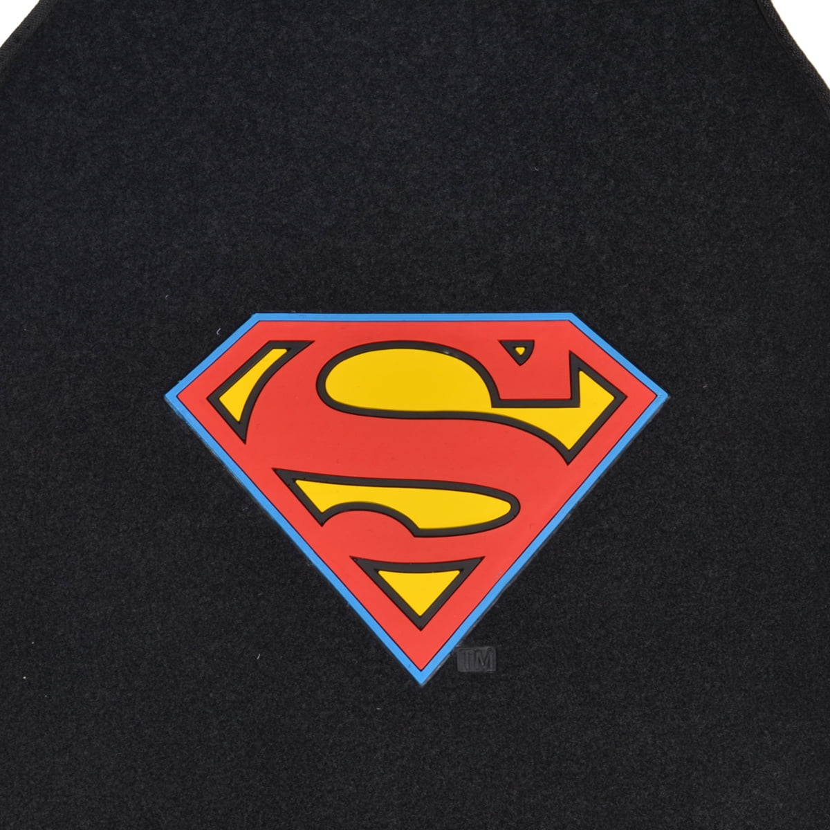 BDK Warner Brothers DC Comics Superman Car Accessories Floor Mats - Universal Fit Front 26 x 16.5 in & Rear 14 x 16.5 in, Full Set Black Car Mats with Non-Slip Grip