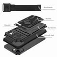 thumbnail image 4 of Dteck Detachable Sports Wristband Case for iPhone 13, Shockproof Hard PC Silicone Bumper Hybrid Kickstand Cover, Great for Hiking Biking Walking Gym Running Workout Exercise Arm Band Case (Black), 4 of 10