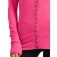 thumbnail image 5 of J. METHOD Women's Snap Button Cardigan Long Sleeve Knit Ribbed Sweater, 5 of 6