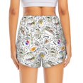 thumbnail image 2 of Lsque Fastfood 2 Printed Women's Running Shorts with Liner Pockets,Elastic Quick Dry Workout Athletic Gym Yoga Shorts,Womens High Waist Shorts-, 2 of 9