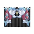 thumbnail image 1 of MKHERT Shark American Football Window Curtains Kitchen Curtain Room Bedroom Drapes Curtains 26x39 inch, 2 Piece, 1 of 3
