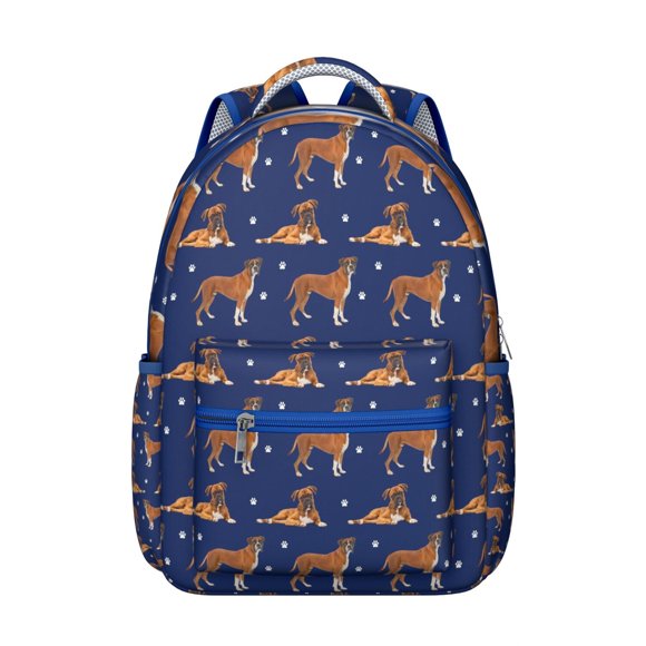 Sac à Dos Design Floral pour Chien avec Esthétique Bohème, avec Graphiques de Chien Dessinés à la Main, Idéal pour l'École et les Voyages