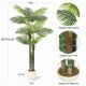thumbnail image 2 of 6ft (2pcs) plastic multi - stem palm tree decorations - realistic indoor plant para home o oficina, easy to maintain, 2 of 5