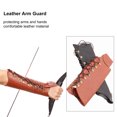thumbnail image 3 of Archery Arm Guard PU Leather Soft Antiwear Adjustable Easy To Wear Archery Forearm Protector For  Practice, 3 of 8