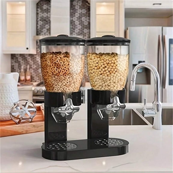1pc Large Capacity Food Storage Dispenser, Storage Containers, Oatmeal Nuts Candy Dispenser Jars, Kitchen Cereal Storage Containers