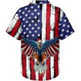 thumbnail image 3 of Men''s Hawaiian Outfits Button Down Short Sleeve Matching Set Casual Beach Party Shirt and Shorts, 3 of 8