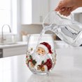 thumbnail image 3 of QISIWOLE Christmas Santa Glass Art Cup Holiday Glassware, 3 of 5