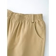 thumbnail image 6 of Miaeowve Boys' Pull-on School Uniform Twill Pant Straight Fit Regular Slacks Solid Color Stretch Khaki 150, 6 of 6